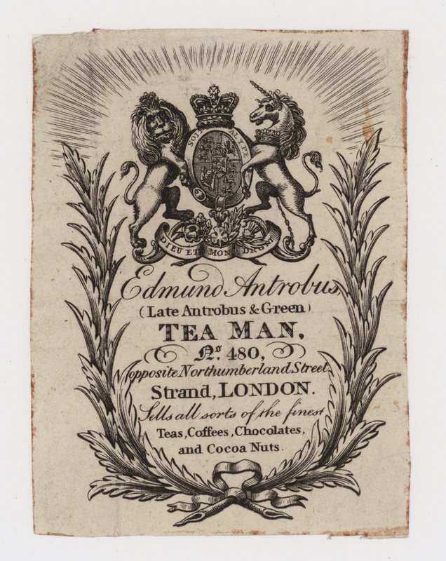 Tea Man, Edmund Antrobus, kereskedelmi kártya alkotó: English School