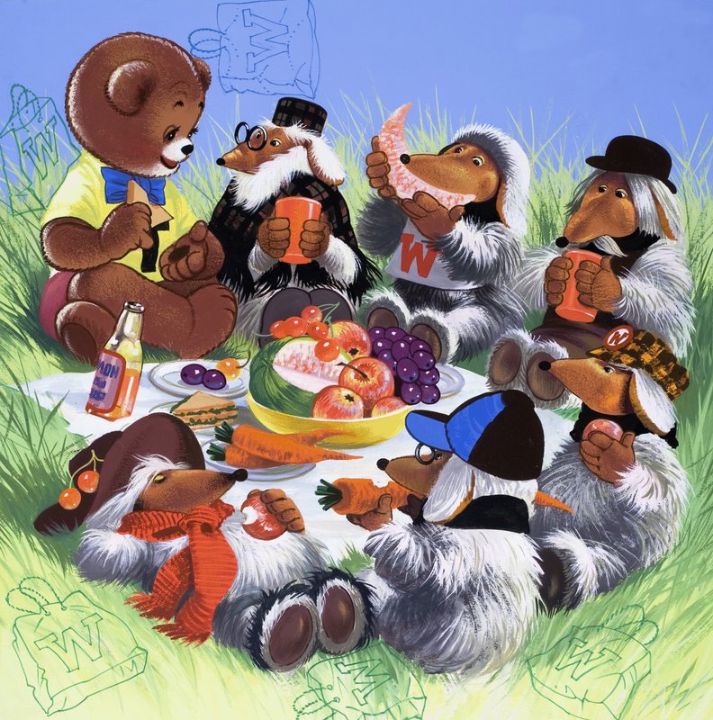 Teddy Bear (rejtett tárgyakkal) alkotó: English School