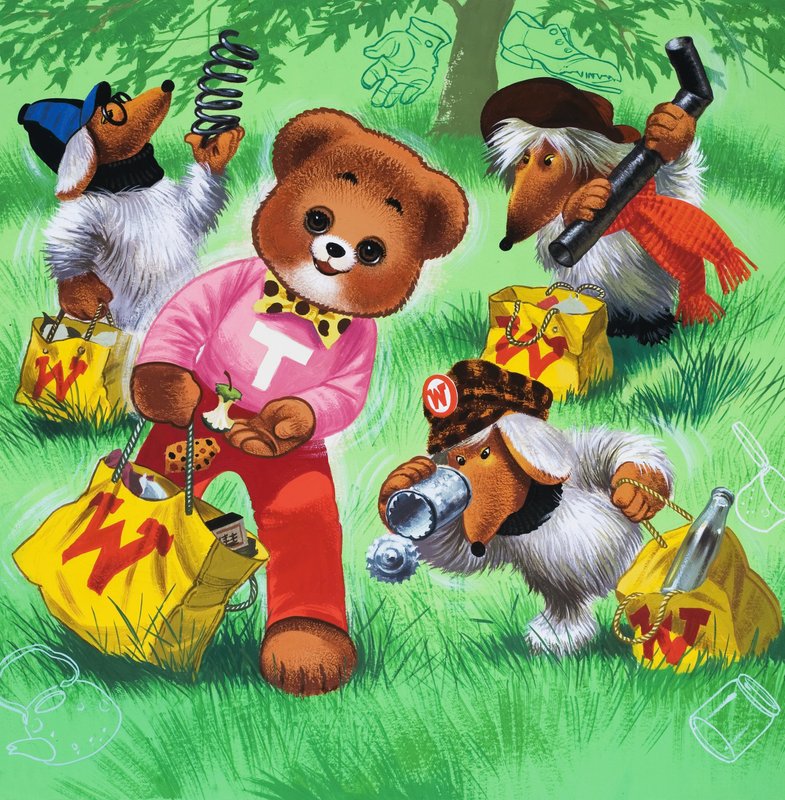 Teddy Bear (rejtett tárgyakkal) alkotó: English School