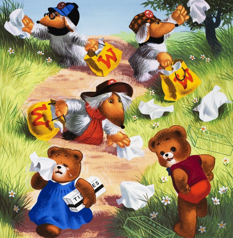 Teddy Bear (rejtett tárgyakkal) alkotó: English School