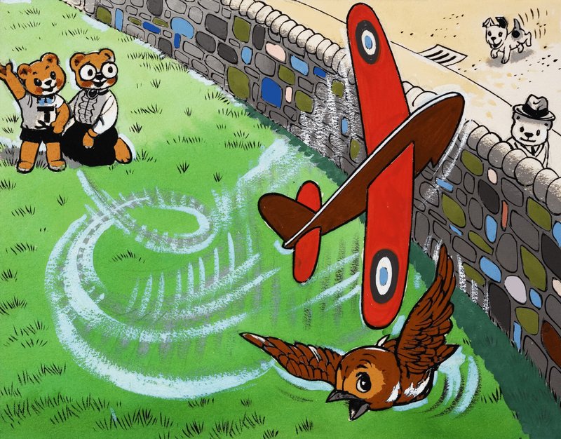 Teddy mackó repülő játékrepülő alkotó: English School
