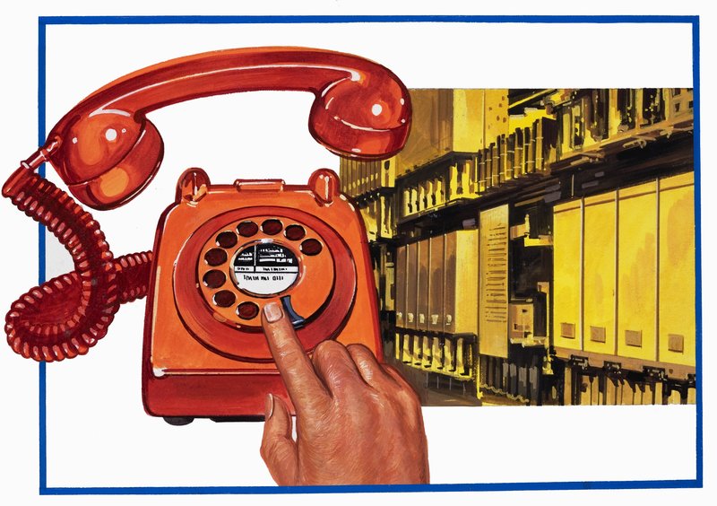 Telefon és telefonközpont alkotó: English School