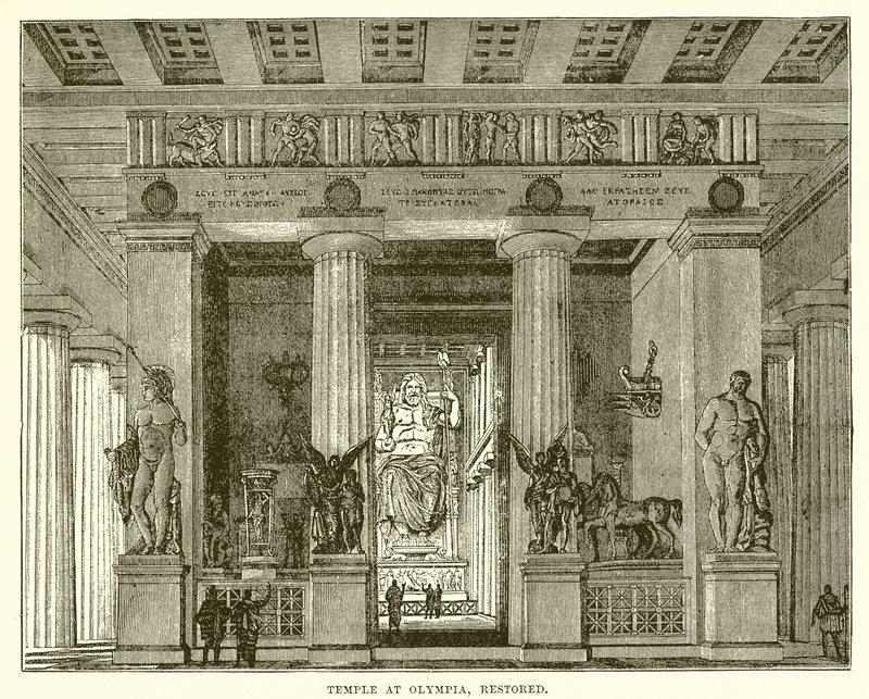 Templom Olimpiában, felújítva alkotó: English School
