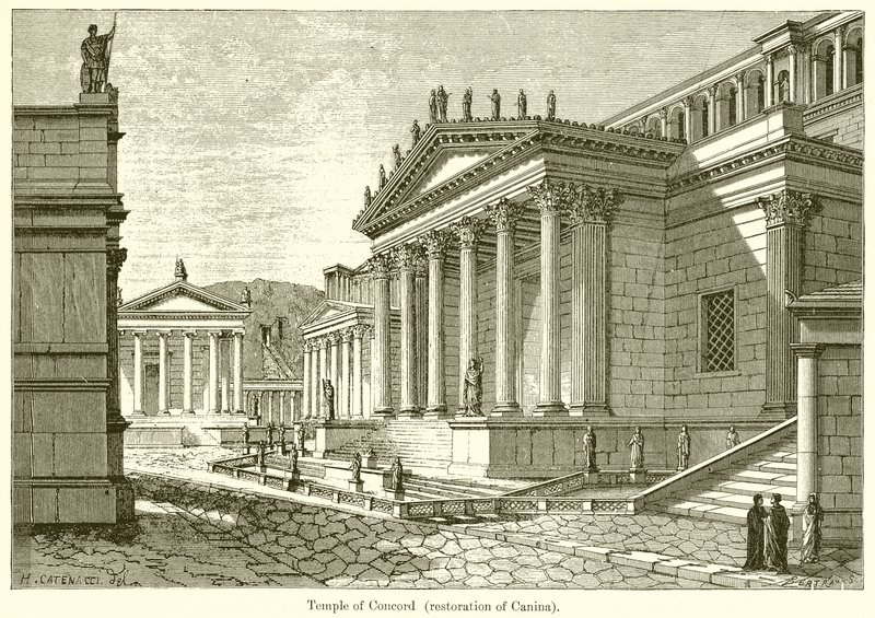 Concord temploma (Canina helyreállítása) alkotó: English School