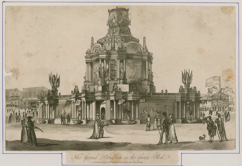 A Concord temploma, amelyet az 1814-es békére emeltek alkotó: English School