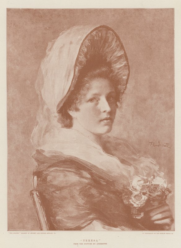 Teresa (színes litográfia) alkotó: English School