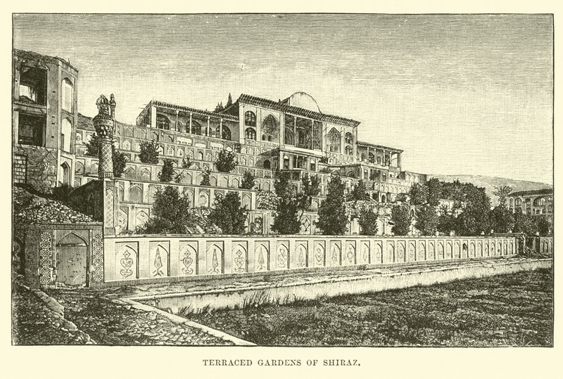 Shiraz teraszos kertjei alkotó: English School