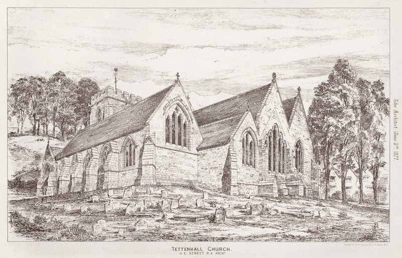 Tettenhall templom (metszet) alkotó: English School