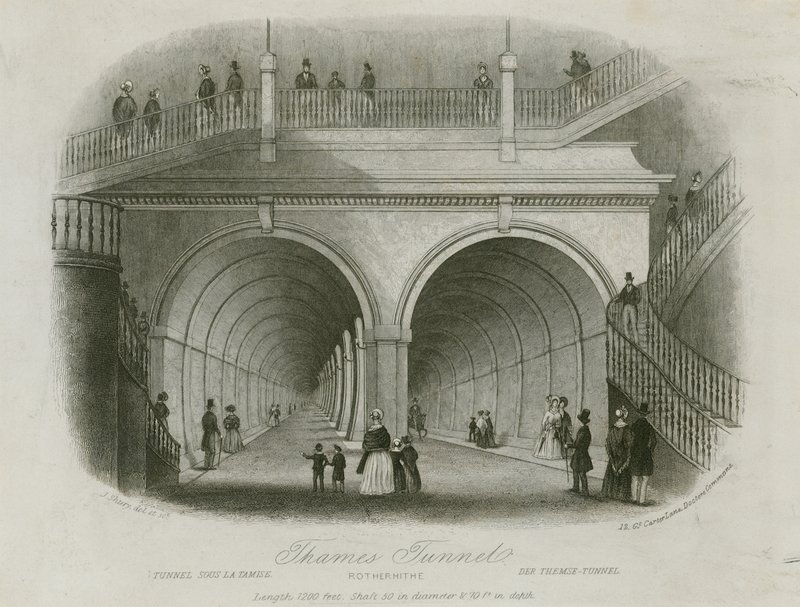 Temze alagút, Rotherhithe bejárata alkotó: English School