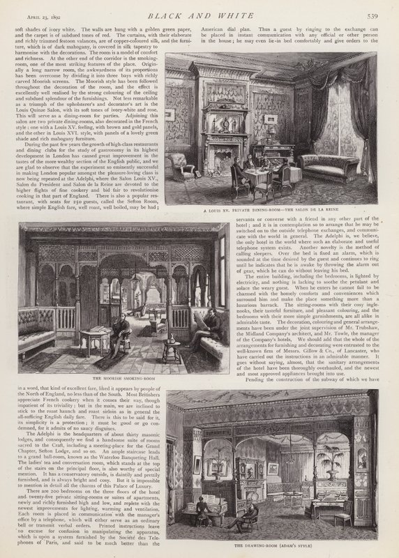 The Adelphi Hotel, Liverpool, Merseyside (litho) alkotó: English School