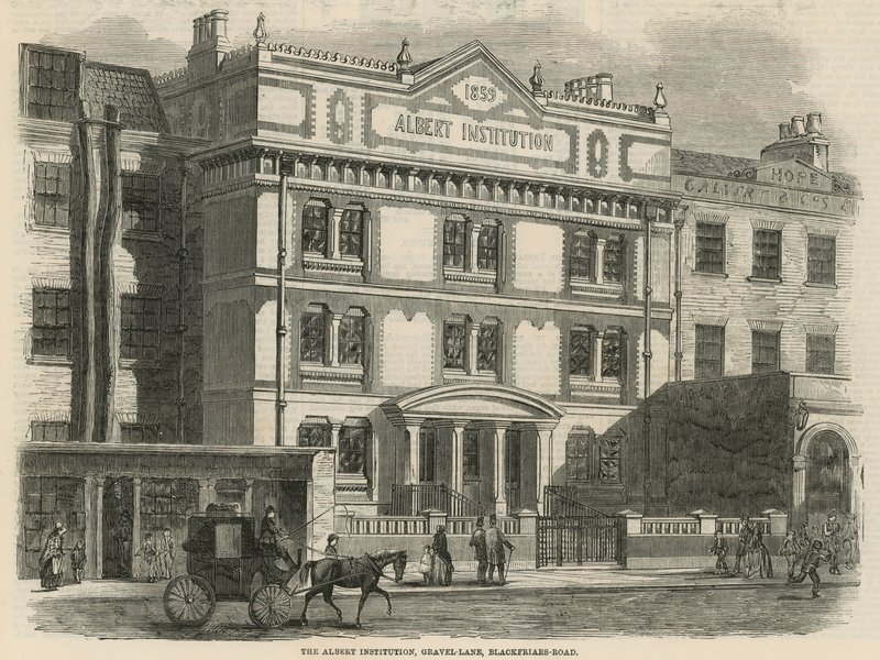 Albert Institution, Gravel Lane, Blackfriars Road, London alkotó: English School