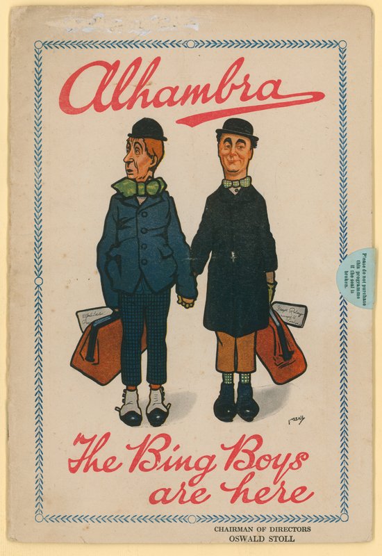 The Alhambra, Leicester Square, London, The Bing Boys program alkotó: English School