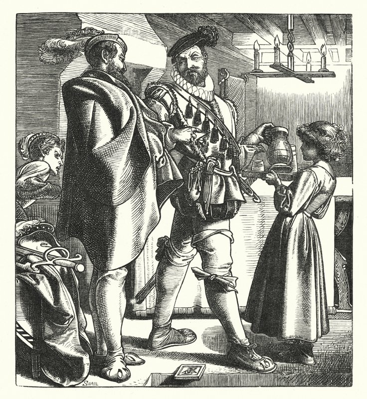 A titkos törvényszék megjelenítője (metszet) alkotó: English School