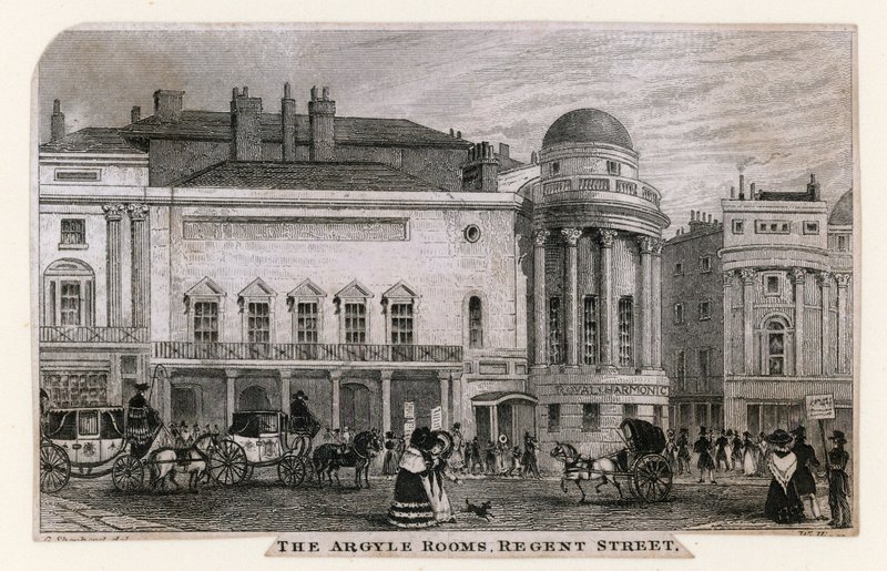 Az Argyle szobák, a Regent Street alkotó: English School