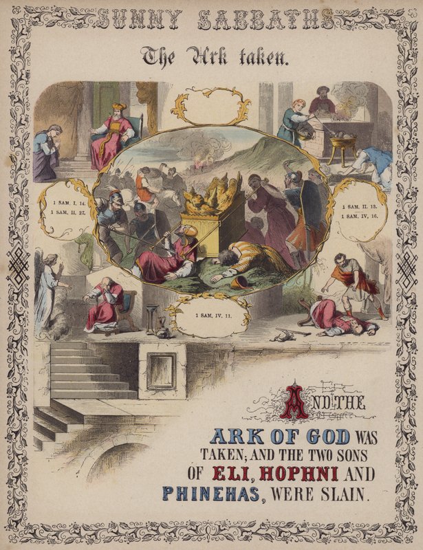 The Ark taken (coloured engraving) alkotó: English School