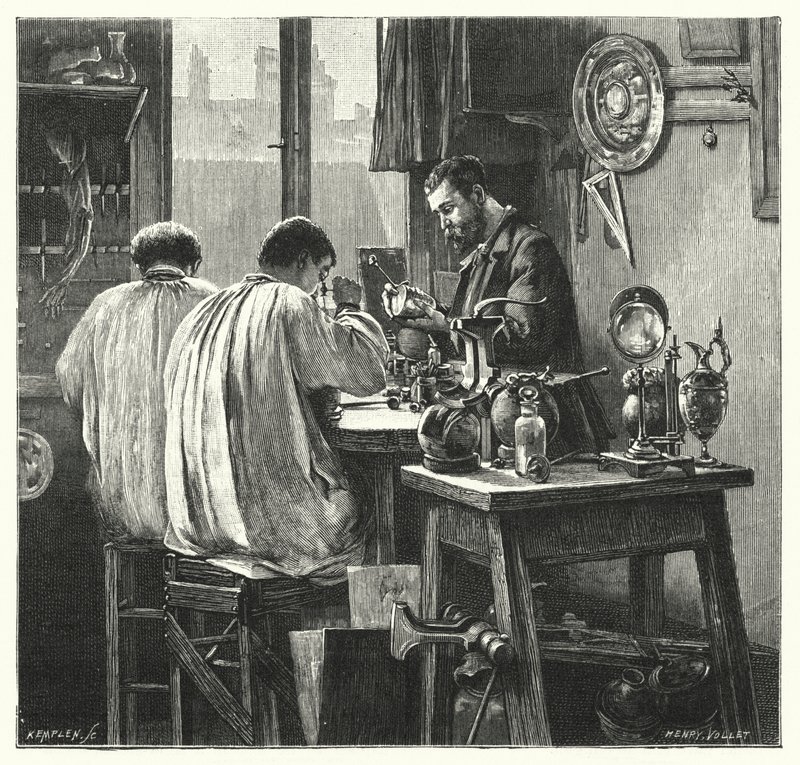 Az üldözés művészete (metszet) alkotó: English School