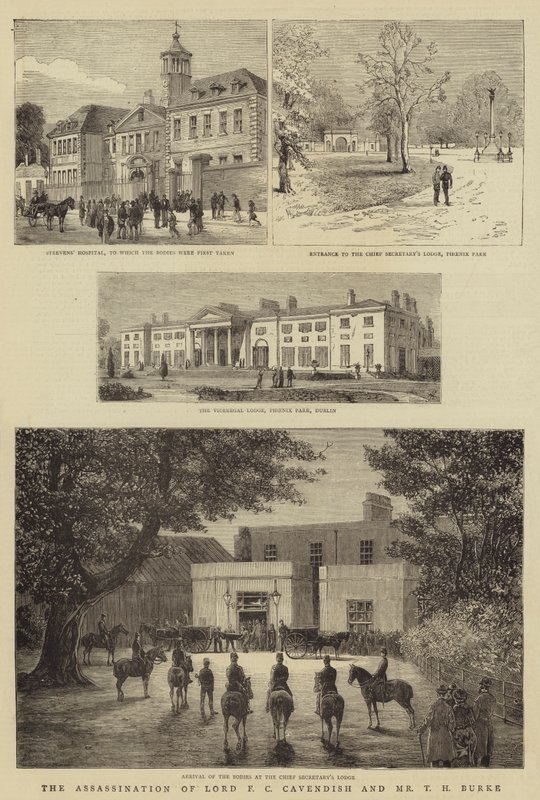 Lord F C Cavendish és Mr T H Burke meggyilkolása alkotó: English School