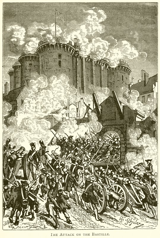 A Bastille elleni támadás alkotó: English School