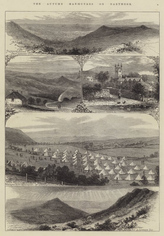 Az őszi manőverek Dartmooron (metszet) alkotó: English School