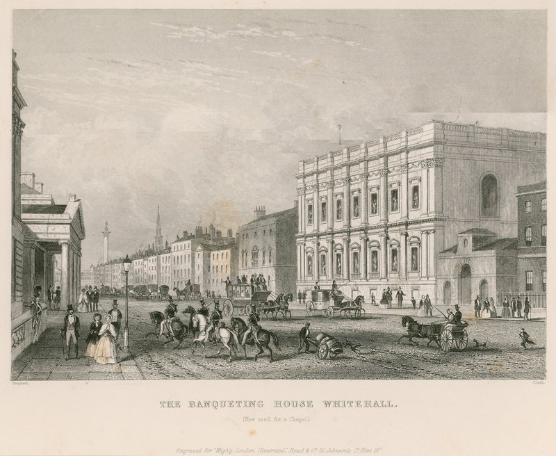 A bankettház, Whitehall alkotó: English School