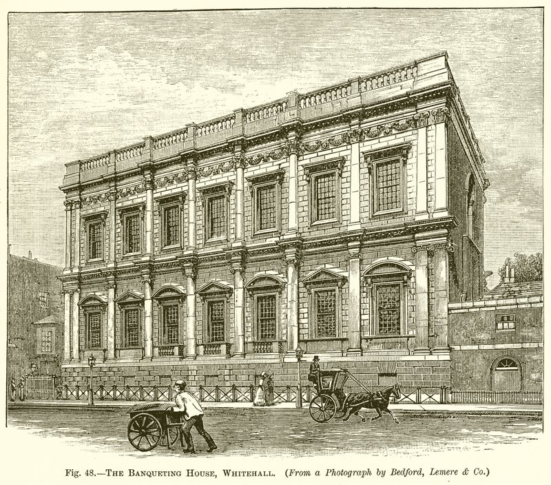 A bankettház, Whitehall alkotó: English School