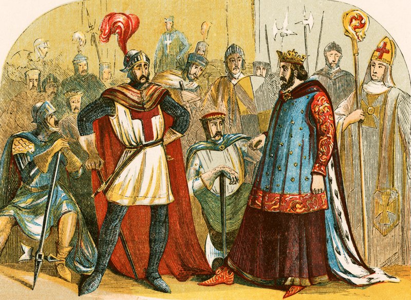 A bárók részt vesznek a III. Henrik által összehívott országgyűlésen alkotó: English School