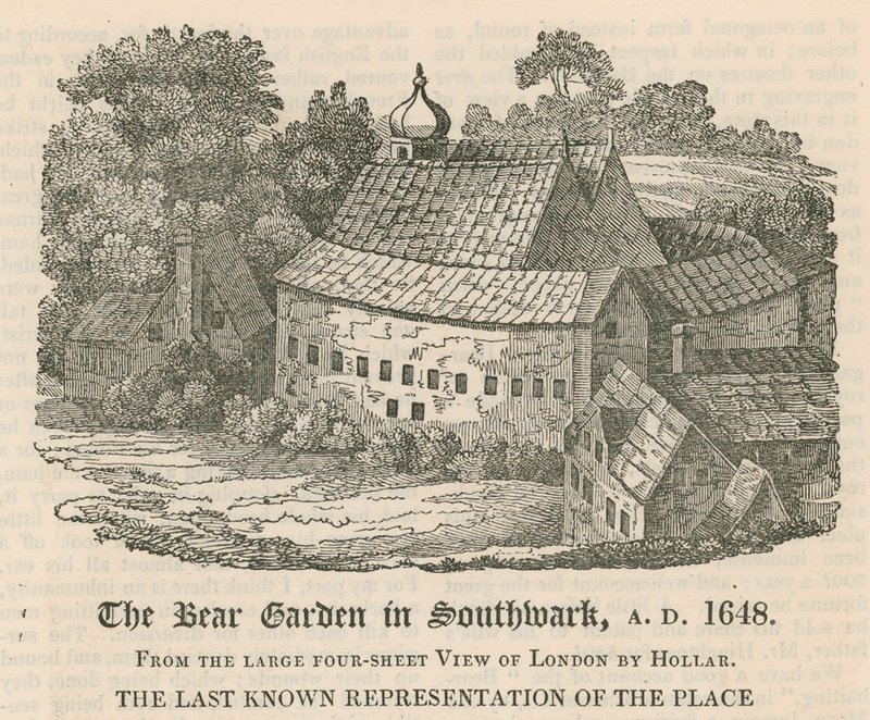 A Medvekert Southwarkban, Kr.u. 1648 alkotó: English School