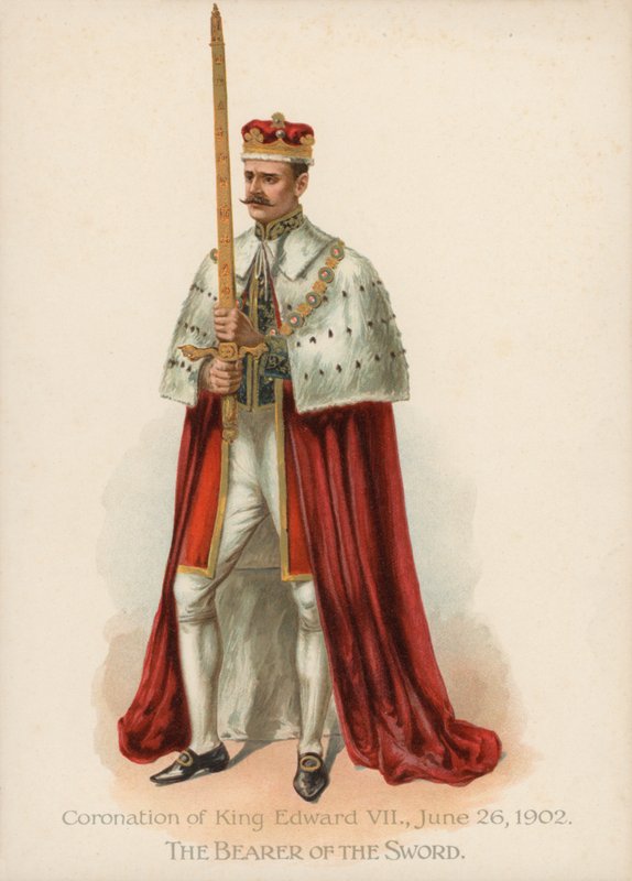 A kardhordozó (chromolitho) alkotó: English School