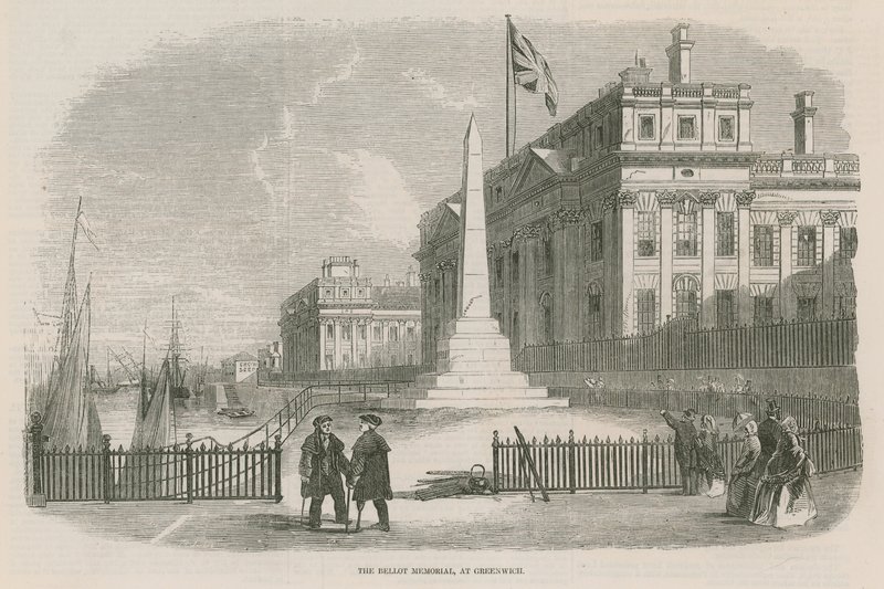 A Bellot-emlékmű Greenwichben, Londonban alkotó: English School