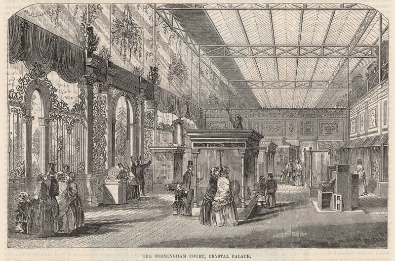 A birminghami udvar, a Crystal Palace alkotó: English School