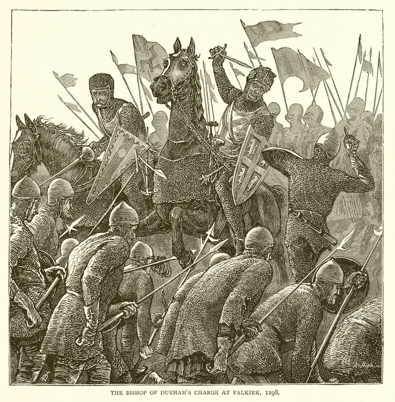 Durhams püspökének vádpontja Falkirkben, 1298 alkotó: English School