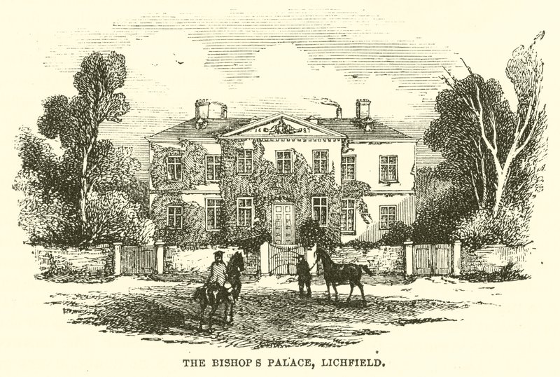 A püspöki palota, Lichfield (metszet) alkotó: English School