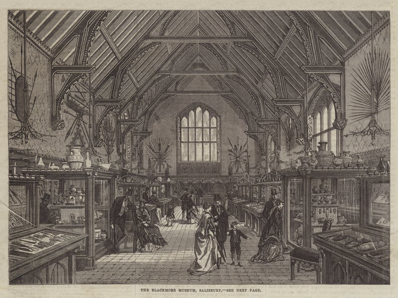 A Blackmore Múzeum, Salisbury (metszet) alkotó: English School
