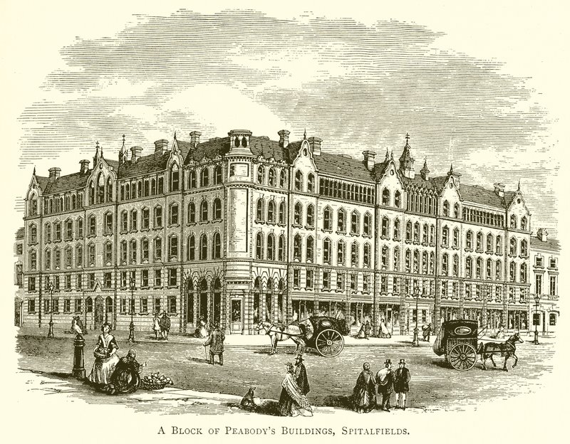 A Peabodys épületek blokkja, Spitalfields alkotó: English School