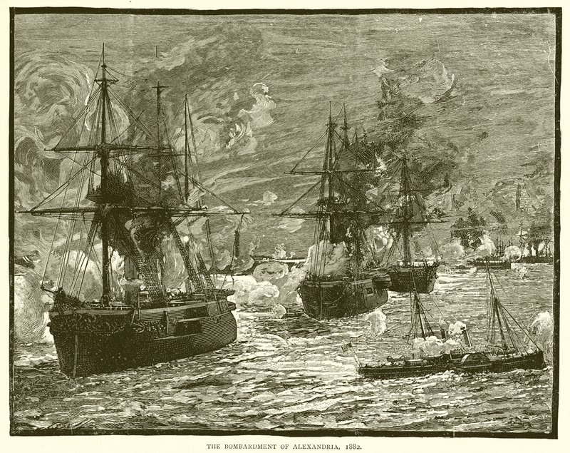 Alexandria bombázása, 1882 alkotó: English School