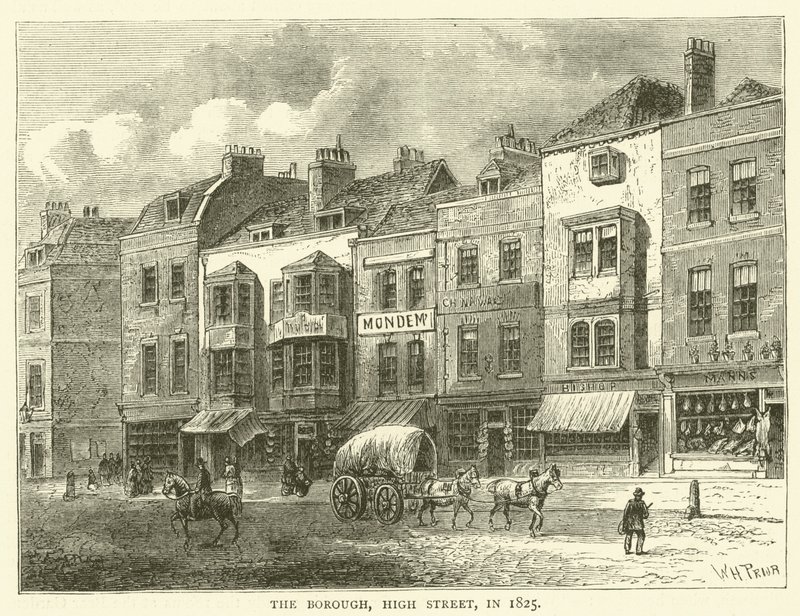 The Borough, High Street, 1825-ben alkotó: English School