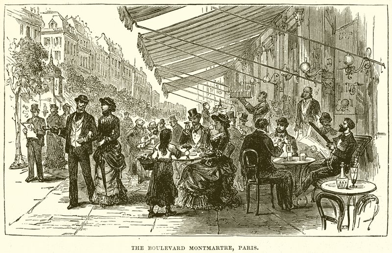 A Boulevard Montmartre, Párizs alkotó: English School
