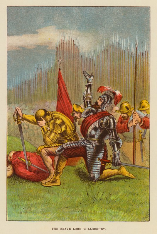 A bátor Lord Willoughby (színes litó) alkotó: English School