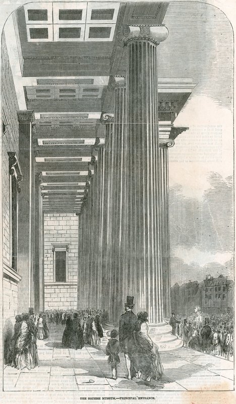 A British Museum főbejárata alkotó: English School