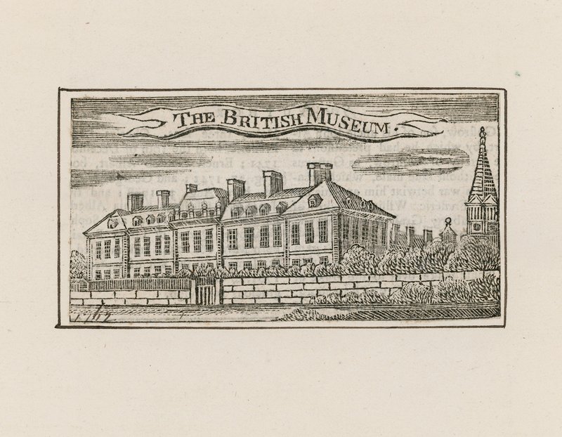 A British Múzeum a Montague House-ban alkotó: English School