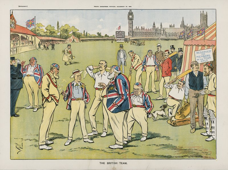 A brit csapat alkotó: English School