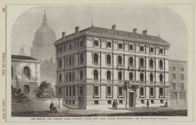 A Brit és Külföldi Bibliatársaság háza, New Earl Street, Blackfriars, Edward I