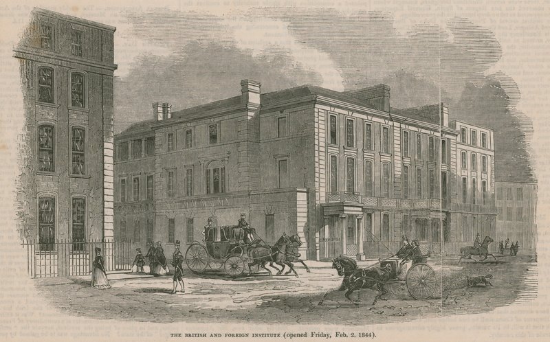 A Brit és Külföldi Intézet 1844. február 2-án, pénteken nyílt meg alkotó: English School