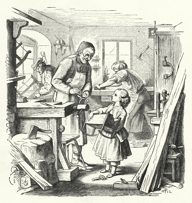 Az összetört bölcső (metszet) alkotó: English School