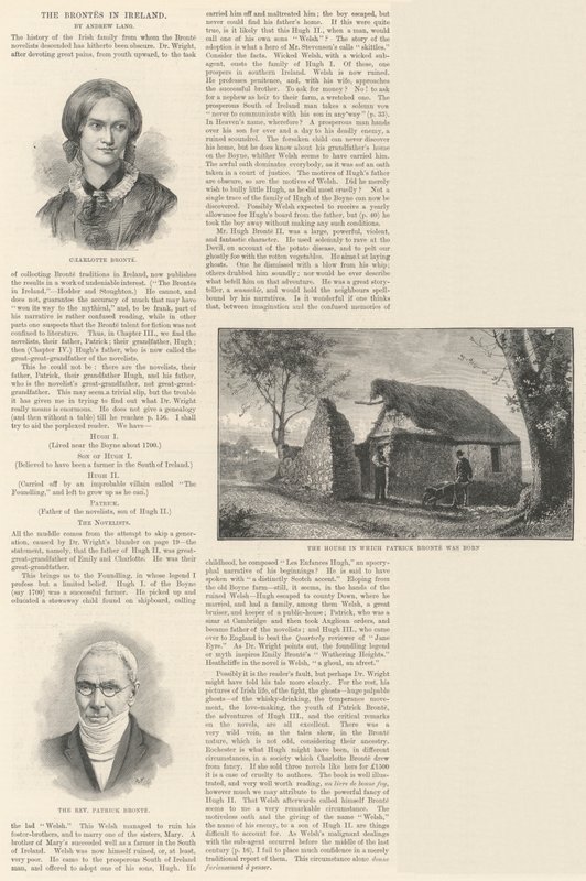 The Brontes Írországban (metszet) alkotó: English School