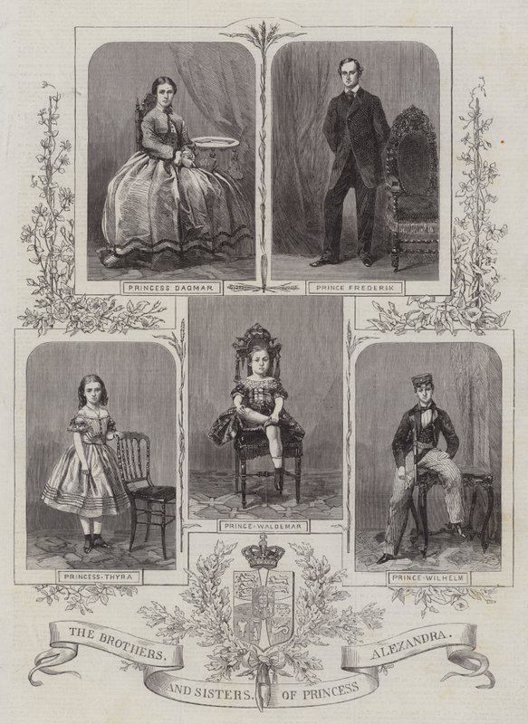 Alexandra hercegnő fivérei és nővérei (metszet) alkotó: English School
