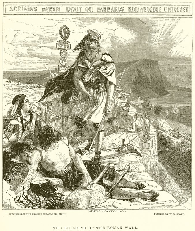 A római fal építése alkotó: English School