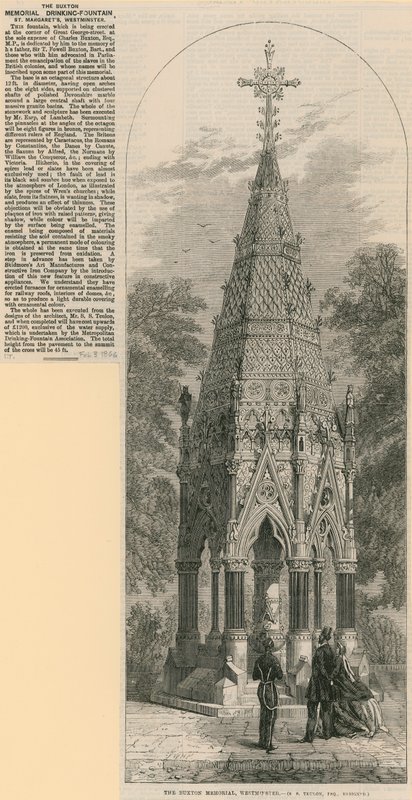 A Buxton Memorial ivókút, St Margarets Westminster alkotó: English School