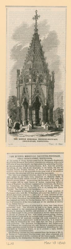 A Buxton Memorial ivókút, St Margarets Westminster alkotó: English School