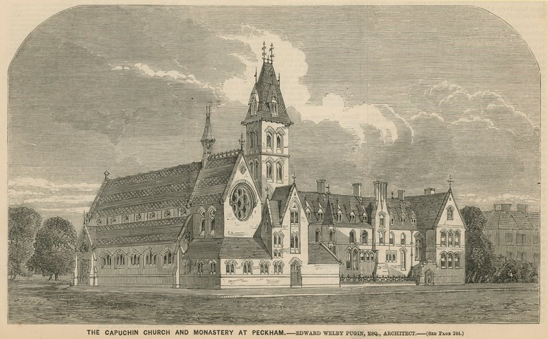 A kapucinus templom és kolostor Peckhamban alkotó: English School